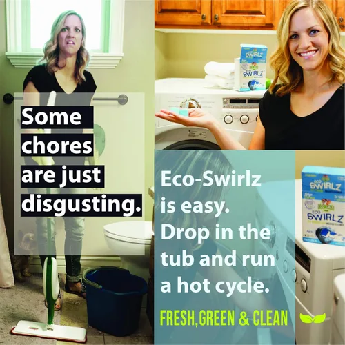 Vista 5 de Eco Swirlz - Limpiador de lavadora con limpiador de lavavajillas Eco Scrubz, 36 tabletas de limpieza profunda