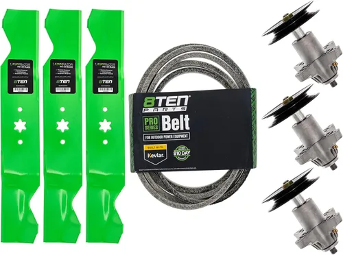 8TEN Kit de correa de hoja de husillo para Cub Cadet RZT 54 pulgadas MTD Columbia Sears/ZT/ZTL8000 918-04608A Deck