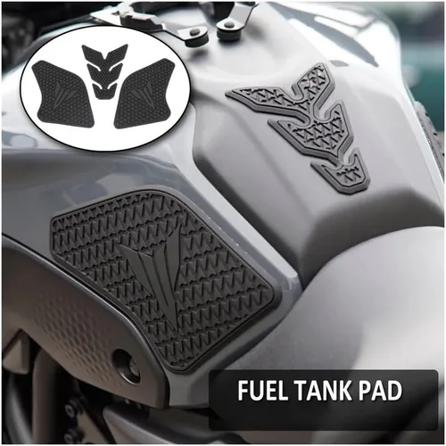 Vista 2 de Tank Pad Sticker Motorcycle Non-Slip Side Fuel Tank Pad Protector Stickers Decal Gas Knee Grip Traction Pads for Yam&aha MT 07 MT07