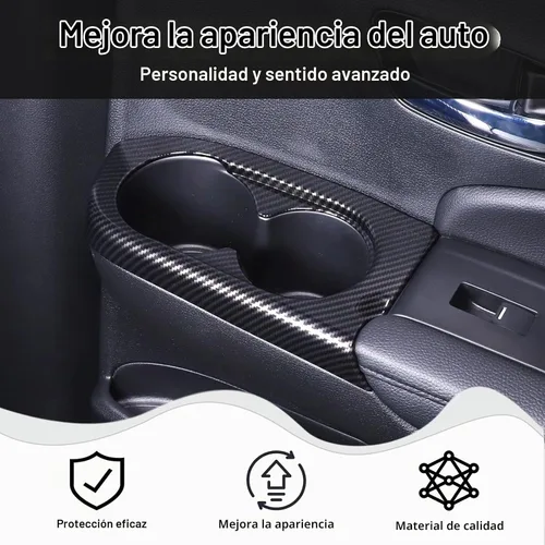 Vista 2 de 2 portavasos, cubierta de marco de panel para puerta trasera para Honda Pilot 2016-2022/Passport 2019-2023, material ABS automotriz 2ª fila asiento