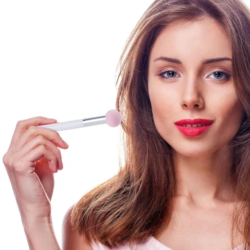 Vista 7 de PAGOW 6 aplicadores de maquillaje de esponja con asa, aplicadores de sombra de ojos de esponja, cepillo de esponja para sombra de ojos, brochas