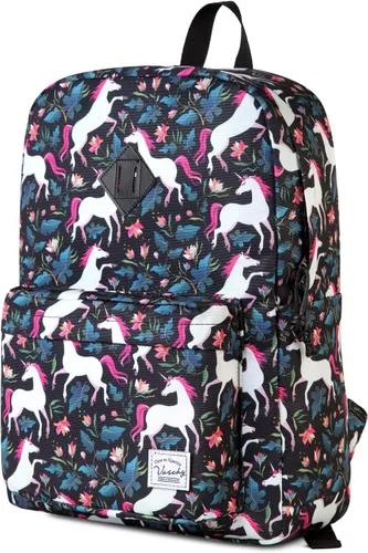 Vista 30 de VASCHY - Mochilas para uso diario de mujer, verde, Mediana