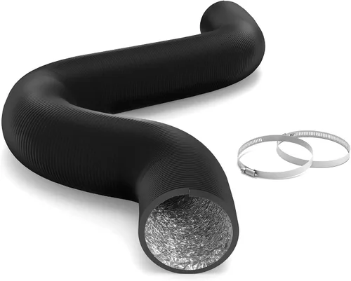 Vista 14 de iPower Manguera de ventilación flexible de 8 pulgadas y 25 pies de conducto de aluminio de 4 capas de protección para secadora para calefacción