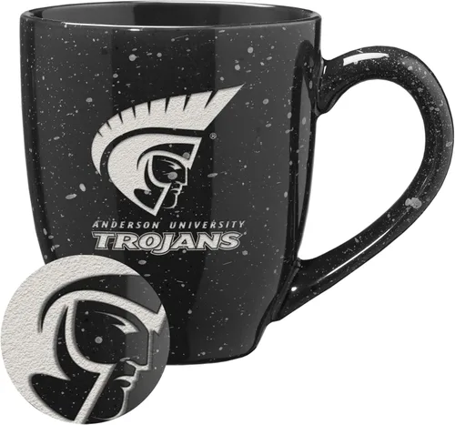 Vista 455 de Rico Industries NCAA Saint Joseph's (PA) Hawks Logo Principal Color Marrón 16 oz Logotipo del Equipo de Color Láser Grabado en Cerámica Moteada Taza