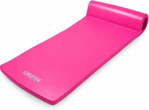 Vista 17 de TRC Recreation Sunsation 1.75" Thick Foam Pool Float Lounger w/ Headrest for Lounging & Sunbathing in Swimming Pools, Beaches & Lakes, 70" x 26 Azul