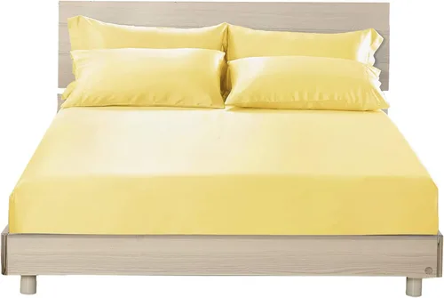 Vista 12 de LilySilk Juego de sábanas bajeras de 3 piezas, 100% seda de morera grado 6A, 2 fundas de almohada y 1 sábana bajera, bolsillo profundo de 16 Negro