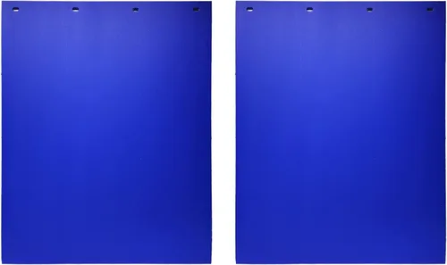 Vista 5 de Guardabarros de camión semirremolque de 24 x 30 pulgadas por par - Poli resistente a la intemperie - Rojo - Verde - Azul - Morado - Amarillo