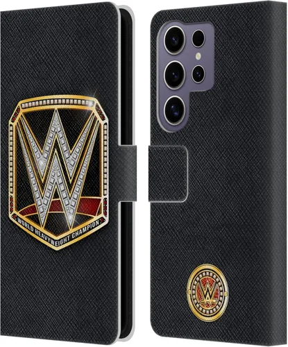Vista 141 de Head Case Designs Officially Licensed WWE Cruiserweight Champion Title Belts Leather Wallet Case Compatible with Samsung Galaxy A07 4G Campeón