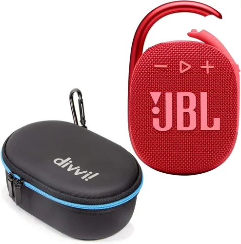 Vista 13 de JBL Altavoz Bluetooth portátil Clip 4 (negro) + paquete con divvi! Funda protectora rígida (negro)