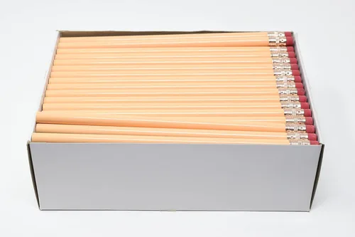 Vista 36 de Pencil Guy Lápices redondos en blanco negro 144 a una caja - No afilados