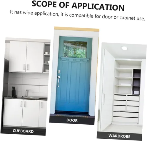 Vista 5 de Gadpiparty 5 juegos de bisagra en T Bisagra de puerta de vidrio Bisagra de puerta de servicio pesado Bisagras de puerta decorativas Bisagras