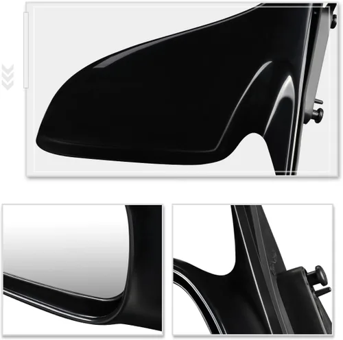 Vista 5 de [Izquierdo/lado del conductor] Espejo de puerta con vista lateral calefactable+estilo de fábrica compatible con Mazda 626 00-02