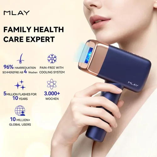 Vista 2 de MLAY T14 IPL depilación, dispositivo de enfriamiento de hielo para mujeres