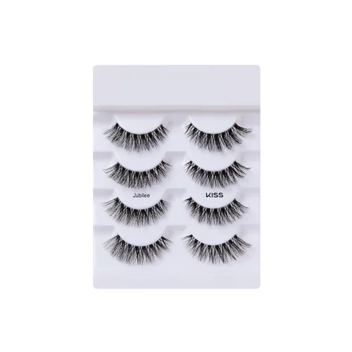 Vista 4 de KISS - Paquete múltiple de pestañas postizas de visón sintético de la colección Lash Couture, “Jubilee”, 10mm, longitudes múltiples, reutilizables