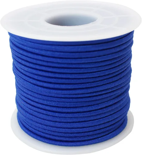 Vista 8 de Surtido de 12 rollos de cuerda elástica de colores de 0.079 in, 300 pies, cuerda elástica redonda con cuentas pequeñas para poni, cuentas