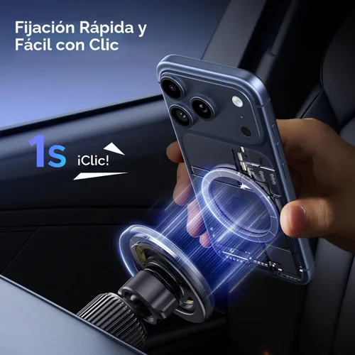 Vista 7 de UGREEN Soporte para Teléfono de Coche para Magsafe Ventilación de Aire Soporte Magnético para Teléfono Compatible con iPhone 17 16 15 14 13 12 Pro