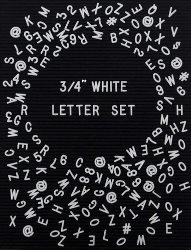Vista 12 de Felt Like Sharing Letras de plástico solo para tablero de letras (348 piezas) - Letras de tablero de letras de 1 pulgada para tablero de letras