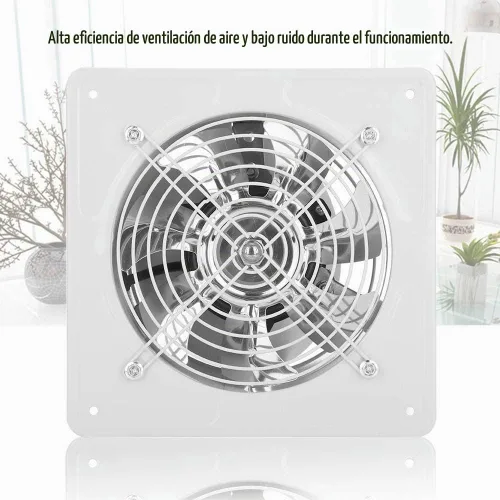 Vista 3 de Extractor de aire montado en la pared, 40 W 220 V, ventilador de escape de baño de bajo ruido, extractor de ventilación para el hogar