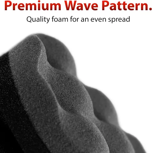 Vista 4 de Adam's Polishes Pro Neumático Agarre Hexagonal Aplicador - Herramienta de Esponja de Espuma para Brillo de Neumáticos y Detalles de Coche