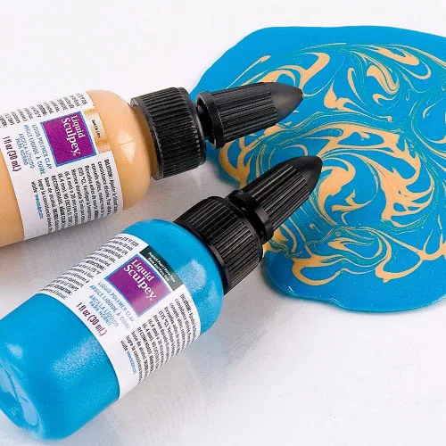 Vista 4 de Polyform Liquid Sculpey Arcilla Líquida de Polímero para Hornear, Translúcida, Botella de 2 oz, ¡Ideal para Joyería, Fiestas, Bricolaje, Medios