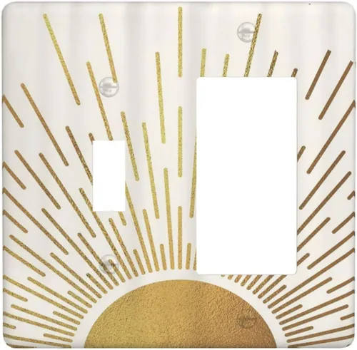 Vista 56 de Ancla Náutica Velero Faro Brújula Cubiertas de Interruptor de Luz de 1 Gang Sin Dispositivo Placa de Pared Decorativa en Blanco Placa Frontal