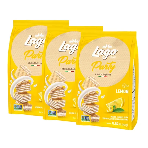 Vista 8 de Gastone Lago Party Wafers Dulce De Leche - Relleno de crema, 8.82 onzas, 8.82 oz (paquete de 3) (Dulce De Leche, 3 unidades)