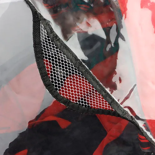 Vista 5 de Funda transparente para cochecito de bebé, universal, impermeable, protector contra el viento, nieve, polvo, con ventilación transpirable
