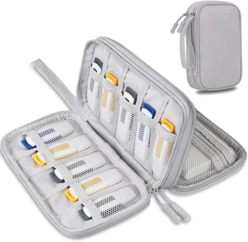 Vista 9 de Lacdo Estuche para unidad flash USB, organizador portátil de accesorios electrónicos para SanDisk/SamData/Samsung, memoria, USB, USB, USB, USB, USB