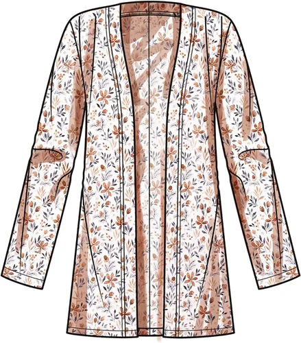 Vista 8 de Simplicity Kit de patrón de costura sin mangas para mujer, cárdigan y falda, código S9717, tallas 20W-22W-24W-26W-28W, multicolor