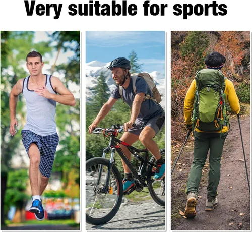 Vista 4 de Iseasoo Compression Socks for Women & Men Circulation - Plantar Fasciitis Crew Socks Support for Athletic Running