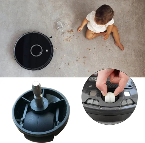 Vista 5 de Conjunto de rueda delantera de repuesto compatible con todas las aspiradoras iRobot Roomba 500, 600, 700, 800, 900, e, i y j, 2