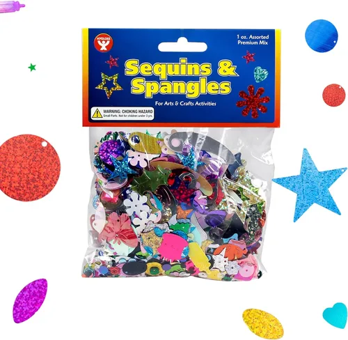 Vista 3 de Hygloss Products, Inc - paquete variado de lentejuelas, brillan en cualquier superficie