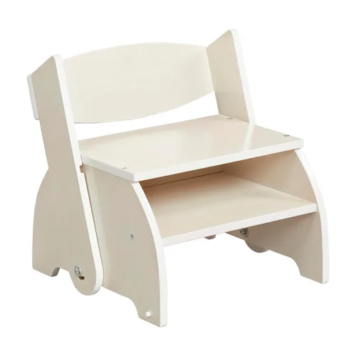 Vista 12 de ECR4Kids Taburete y silla Flip-Flop, muebles para niños, gris lavado