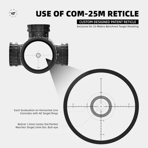 Vista 2 de Vector Optics Sentinel - Plano focal de 10 a 40 x 50 pulgadas, ajustes precisos de 1/8 MOA, diseñado para disparos a objetivos de banco de 82.0 ft