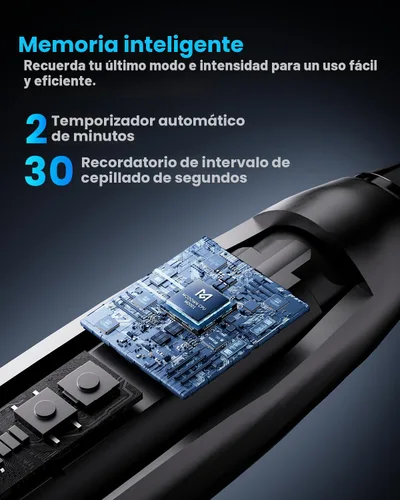 Vista 6 de Onlyone - Cepillo de dientes eléctrico sónico para adultos, cepillo de dientes eléctrico recargable ultrasónico con 8 cabezales de cepillado