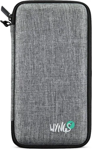 Vista 3 de WYNGS - Funda protectora para calculadora gráfica TI 84 Plus/TI 83 Plus/Casio FX-9860GII/Casio FX-9750 GIII/Casio PRIZM FX-CG 50, color gris claro