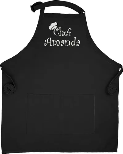 Custom Apron | Embroidered Kitchen Apron Women | Chef Apron For Men | Personalized Apron With Pockets