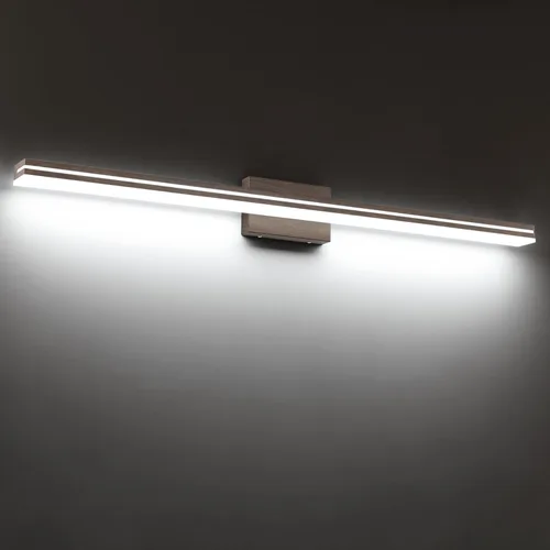 Vista 26 de SineRise - Lámparas LED modernas para tocador de baño (40,6 cm, 3000K/4000K/6000K, regulables), lámparas de pared modernas de acrílico cromado