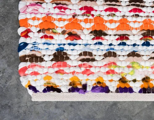 Vista 9 de Unique Loom Trenzado Chindi Collection - Alfombra casual moderna para múltiples áreas (6 pies x 9 pies)