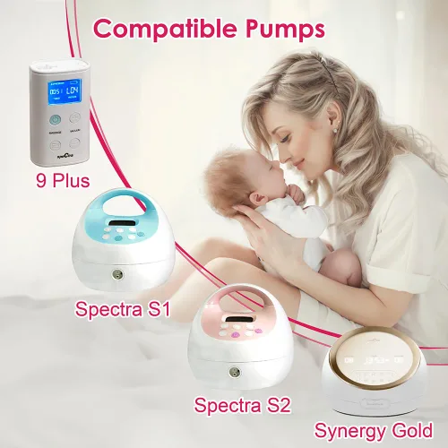 Vista 8 de Nenesupply Brida de 19mm (0.75 in), 1 pieza compatible con Spectra S2 S1 9 Plus Synergy Gold Extractor de leche materna, repuesto para piezas