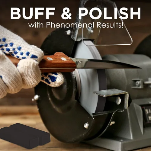 Vista 5 de Black Emery Polishing Compound - un compuesto de curso utilizado para cortar y preparar materiales a pulir - funciona en aluminio, acero inoxidable