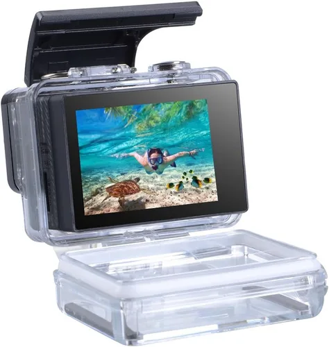 Vista 3 de Suptig BacPac Backdoor Compatible para GoPro Hero4 Plata, Hero4 Negro, Hero3+ Cámaras Carcasa para GoPro BacPac Pantalla LCD Batería Extendida BacPac