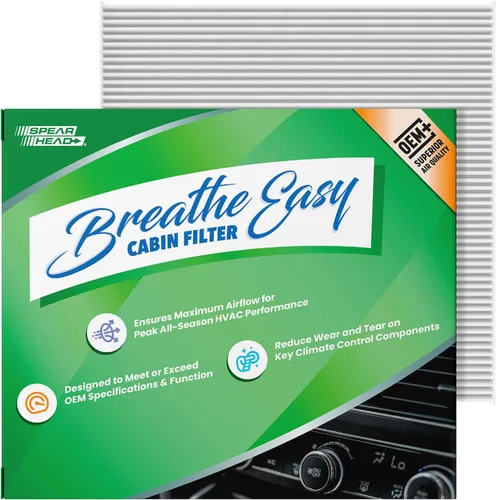 Vista 9 de Spearhead OEM+ Filtro de aire de cabina Particulate Breathe Easy Compatible con 2015-17 Chrysler 200, 2014-18 Cherokee como OEM Proporciona