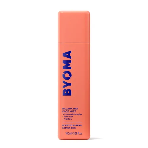 BYOMA Balancing Face Mist - Tónico facial equilibrado de pH con ceramidas, probióticos y alantoína, spray de tóner sin alcohol, equilibra, calma y