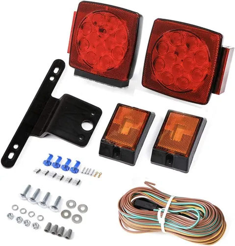 Vista 7 de MaxxHaul Kit de arnés de cableado de remolque plano de 4 pines de 25 pies macho y hembra de 4 pies [cables codificados por color de calibre 18]