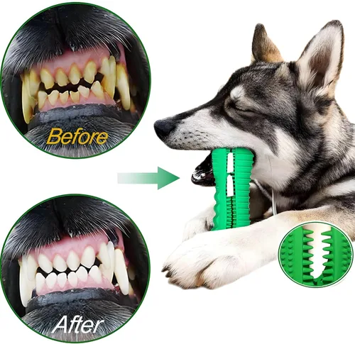 Vista 4 de Juguetes para perros para masticadores agresivos, juguetes masticables para masticadores agresivos, cuidado dental para limpieza de dientes