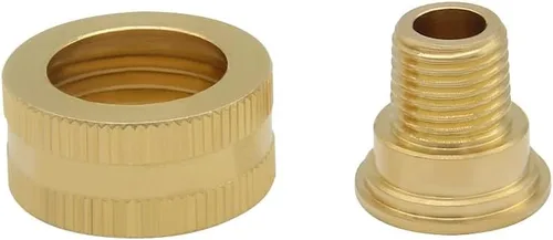 Vista 9 de Hooshing Adaptador giratorio de manguera de jardín de latón 3/4 "GHT a 1" NPT hembra a hembra conector de tuberías