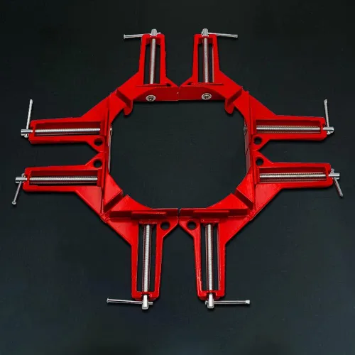 Vista 4 de Abrazaderas de esquina para carpintería, abrazaderas de 90 grados, 4 abrazaderas de esquina de ángulo recto, herramientas cuadradas de carpintería