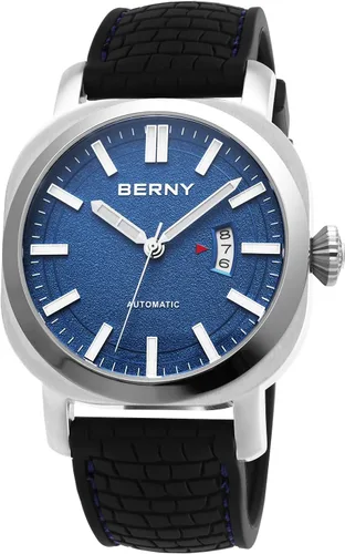 BERNY Reloj mecánico automático japonés para hombre, relojes de cuerda automática, impermeable 10 ATM, cristal de zafiro, resistente a los arañazos,