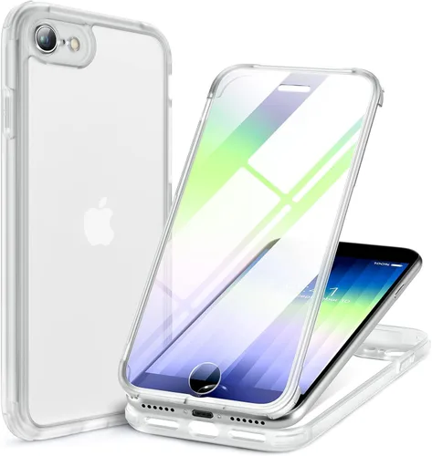 Vista 78 de Miracase Funda magnética para iPhone 14 de 6.1 pulgadas, protector de pantalla de vidrio templado integrado + protector de lente, compatible